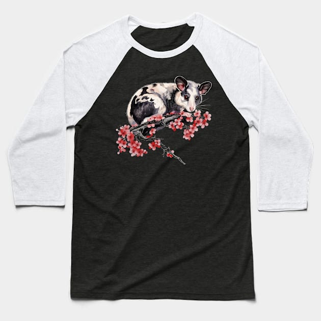 possum-lovers Baseball T-Shirt by vaporgraphic